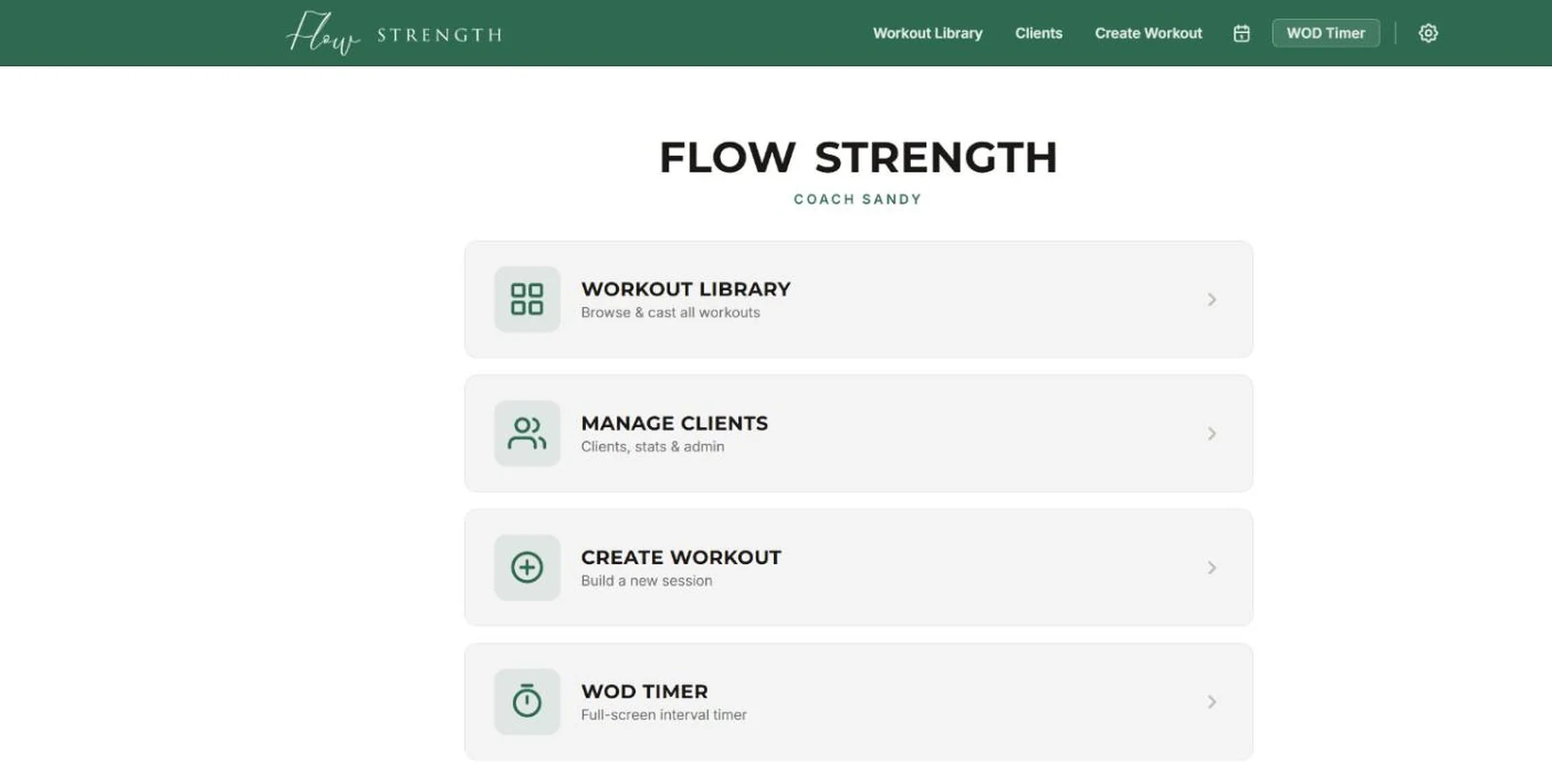 Flow Strength Member App